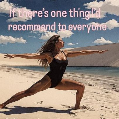Gisele Bündchen mostra versatilidade ao se exercitar na praia