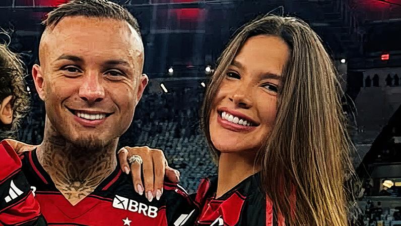 Mulher de Cebolinha, do Flamengo, se manifesta após rumores de 'after' polêmico — Foto: Reprodução/Instagram