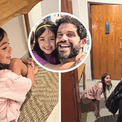 Filha de Duda Nagle se diverte ao pregar peça na nova namorada do pai