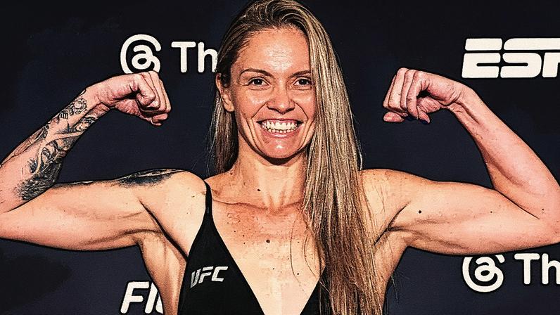 Tainara Lisboa em pesagem no UFC (Foto: Reprodução/Instagram: @tainaralisboaoficial)