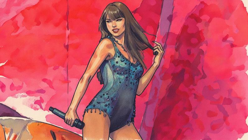 Taylor Swift performs during the Eras Tour at Wembley Stadium on Aug. 15, 2024, in London.