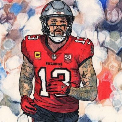 Mike Evans volta limitado aos treinos com lesão na coxa