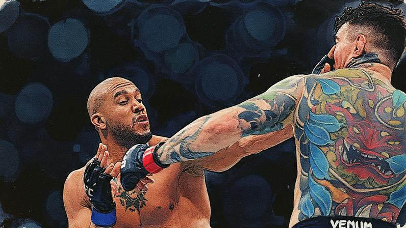 Tom Aspinall e Cyril Gane se enfrentaram pela luta principal no UFC 321 (Foto: Giuseppe CACACE / AFP)