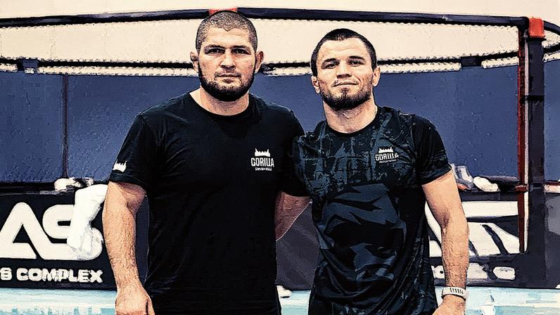 Umar e Khabib Nurmagomedov em academia (Foto: Reprodução/Instagram: @umar_nurmagomedov)