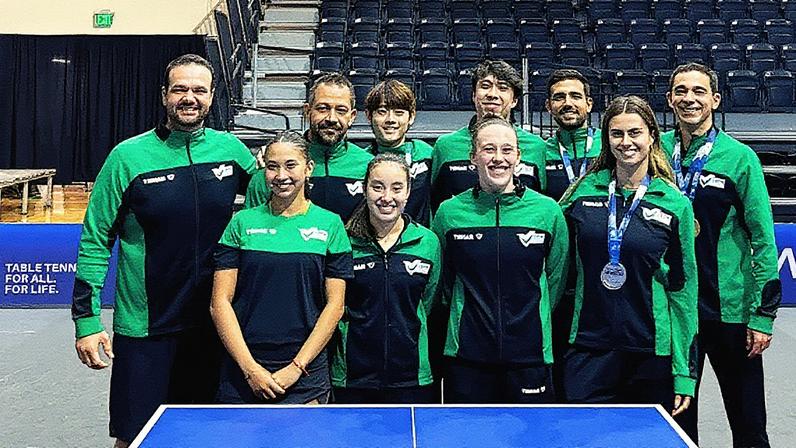 Elenco do Brasil no Pan-Americano de Tênis de Mesa (Foto: Reprodução / Instagram)