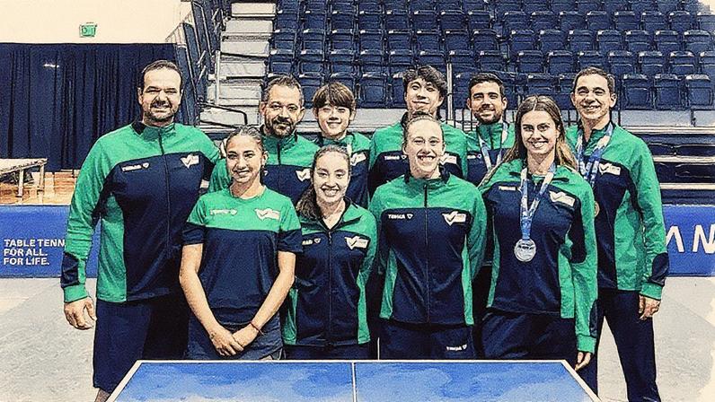 Elenco do Brasil no Pan-Americano de Tênis de Mesa (Foto: Reprodução / Instagram)