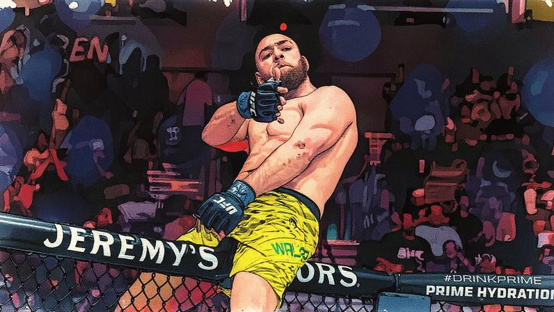 Valter Walker comemorando vitória no UFC (Foto: Reprodução/Instagram: @valterwalkerufc)
