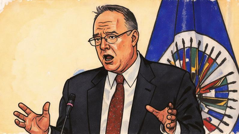 Marshall Billingslea, ex-secretário adjunto sobre Financiamento do Terrorismo do Departamento do Tesouro dos EUA, em imagem de 2019 (Foto: Lenin Nolly/EFE)