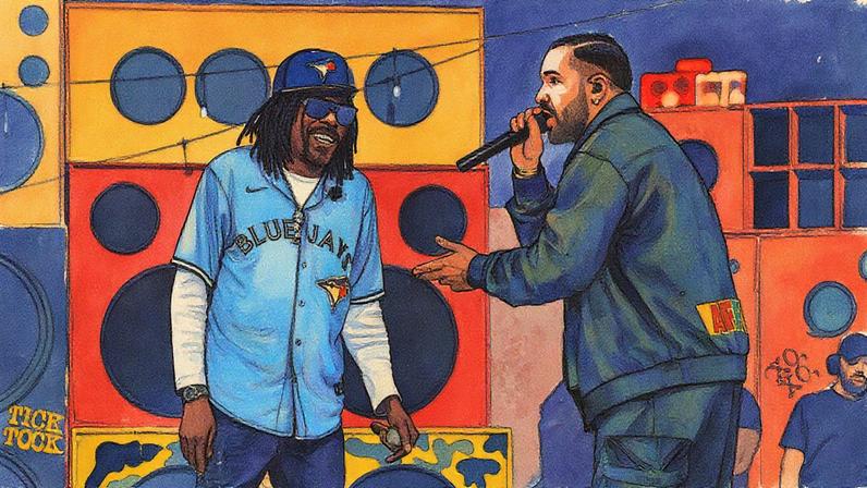 Vybz Kartel and Drake perform on Oct. 26, 2025 in Toronto, Ontario.