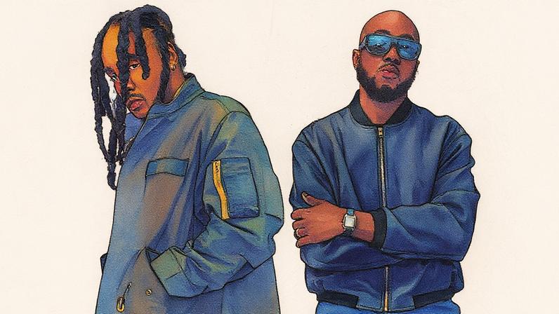 “‘Mirroronnabenz’ is a self-affirmation anthem,” Wale (left) says about the track produced by BNYX (right).