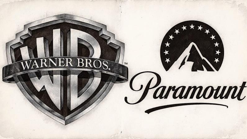 The Warner Bros and Paramount logos.