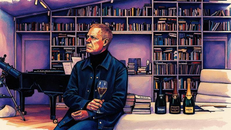 Max Richter has composed pieces of music around three Krug cuvées. Credit: Maison Krug