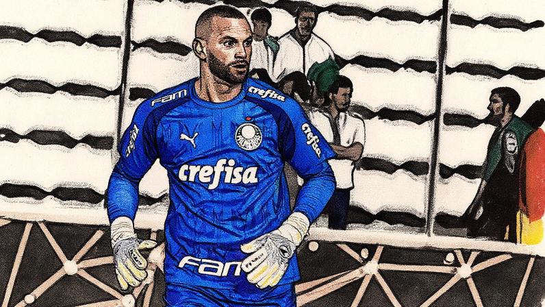 Weverton em ação pelo Palmeiras (Foto: Luiz Erbes/AGIF)