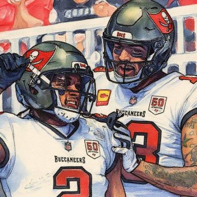 Evans e Egbuka, Buccaneers, ficam ativos contra os Lions