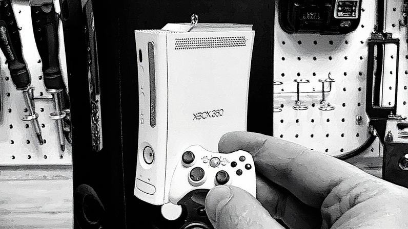 Comprei o enfeite de Natal Hallmark com luz e som para Xbox 360 e aqui está
