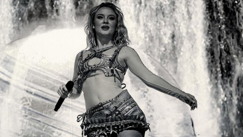 Zara Larsson performing in 2024.