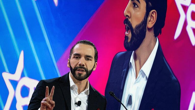 Nayib Bukele, presidente reeleito em El Salvador. Foto: Brendan Smialowski / AFP