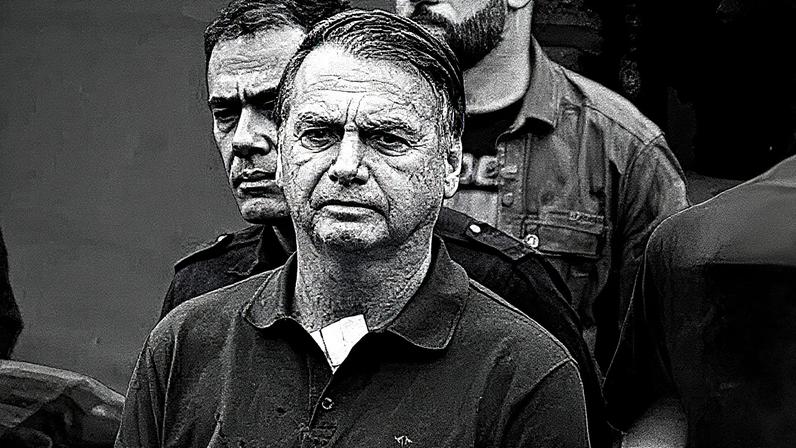O ex-presidente Jair Bolsonaro (PL) após sair do hospital DF Star, em Brasília. Foto: Pablo Porciuncula/AFP