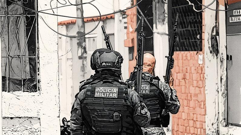 Operação policial no Rio de Janeiro em 28 de outubro de 2025 deixa mais de 60 mortes. Foto: Mauro Pimentel/AFP