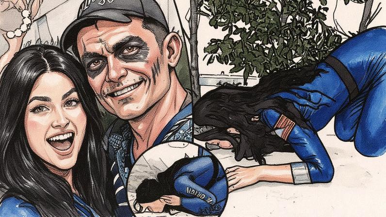 Rachel Lynn Matthews dressed up as astronaut Katy Perry while taking a photo with Orlando Bloom on Halloween. Rachel Lynn Matthews/Instagram