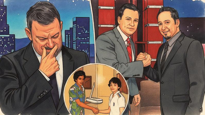 Jimmy Kimmel broke down in tears while paying tribute to his childhood best friend, Cleto Escobedo III, after his death Tuesday. Jimmy Kimmel Live