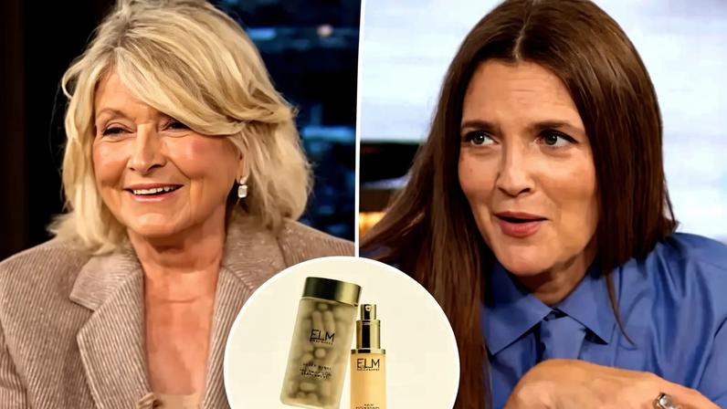 Drew Barrymore shared a rave review of Elm Biosciences on her talk show this fall. YouTube/@TheDrewBarrymoreShow; Elmbiosciences