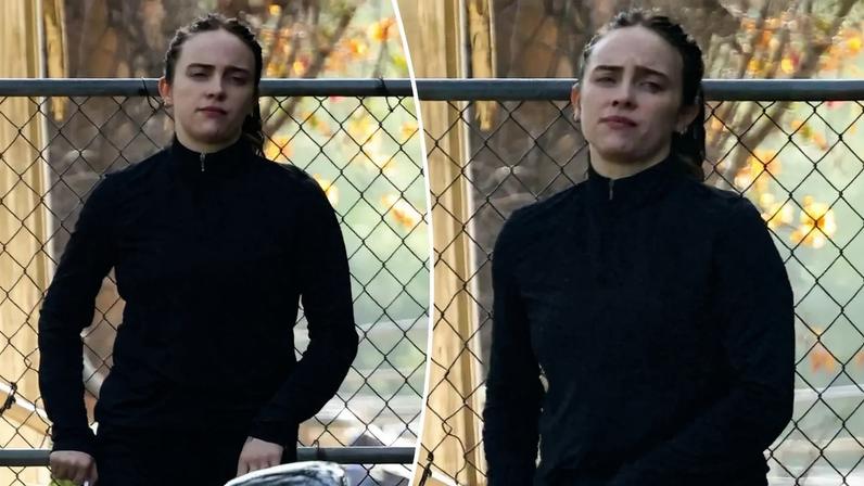 Billie Eilish was spotted heading to the stables in an all-black look.