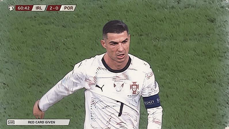 Jornal português critica Cristiano Ronaldo por expulsão: Devia ter vergonha — Foto: Reprodução / A Bola