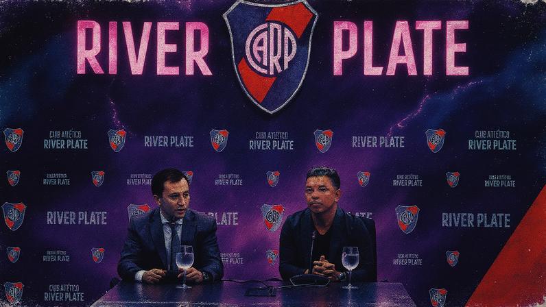 Gallardo renova com o River Plate — Foto: Reprodução