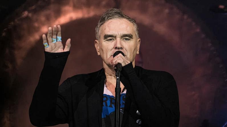 Morrissey em show no Espaço Unimed (antigo Espaço das Américas), em São Paulo, em 2 de dezembro de 2018