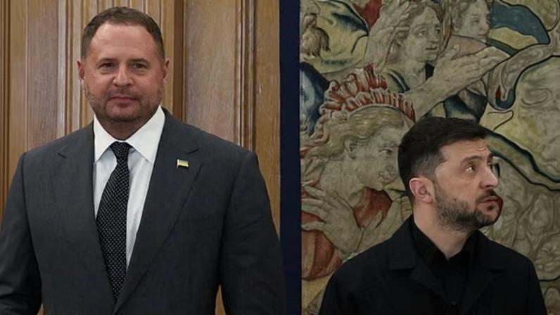 Volodymyr Zelenskyy (right) in Spain earlier this month with Andriy Yermak, head of the president’s office and lead negotiator in the latest round of peace talks. Photograph: Violeta Santos Moura/Reuters