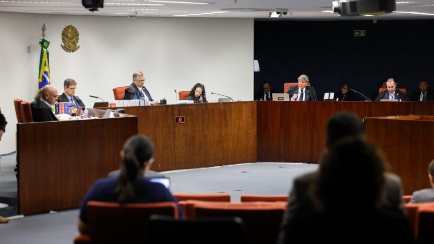 Julgamento na Primeira Turma do STF em 21 de outubro de 2025. Foto: Gustavo Moreno/STF