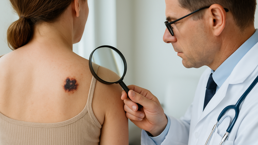 Melanoma é um dos cânceres de pele mais agressivos que existem. — Foto: IA