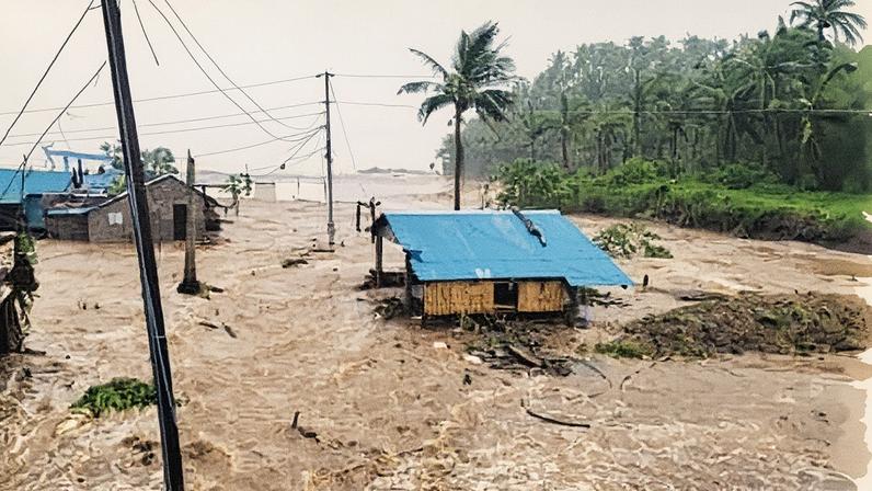 Floodwaters triggered by typhoon Fung-wong hit Catanduanes province, the Philippines on 9 Nov, 2025.