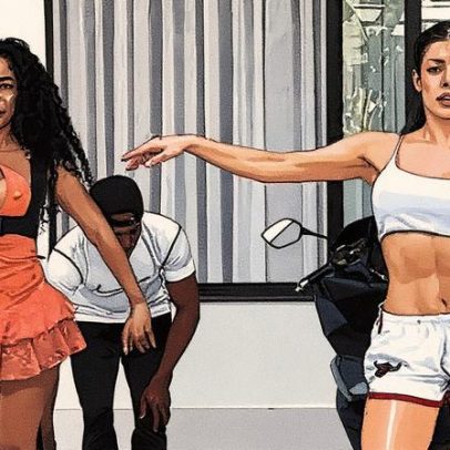 Musas da Padre Miguel, Lorena Maria e Jaquelline fazem aula de samba juntas