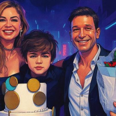 Luciana Gimenez recebe caçula e ex-galã de Malhação em festa de aniversário