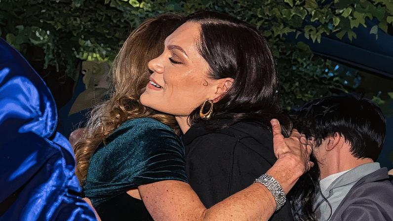 Jessie J and Kate Middleton hugged it out after bonding over their cancer battles. Jonathan Hordle/ITV/Shutterstock