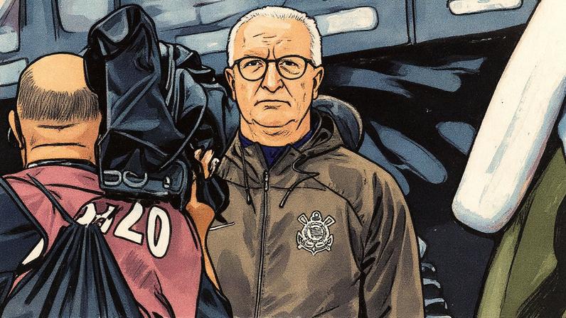 Dorival Jr. durante a partida do Corinthians contra o Grêmio (Foto: Jhony Inacio/Agencia Enquadrar/Gazeta Press)