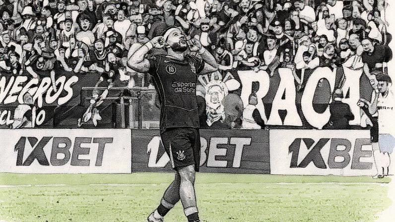 Memphis marcou o segundo gol do Corinthians (Foto: Fabiano Martins/Agência F8/Gazeta Press)