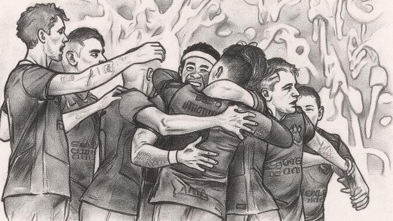 Jogadores do Corinthians comemoram gol em vitória contra o Grêmio (Foto: Ronaldo Barreto / Thenews2 / Gazeta Press)