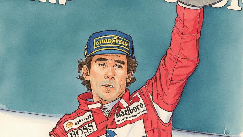 Ayrton Senna foi campeão no GP do Brasil (Foto: Acervo/Gazeta Press)