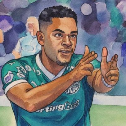 Palmeiras vence o Santos e Vitor Roque brilha, abrindo vantagem no Brasileirão