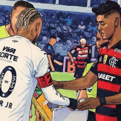 CBF define arbitragem entre Flamengo e Santos