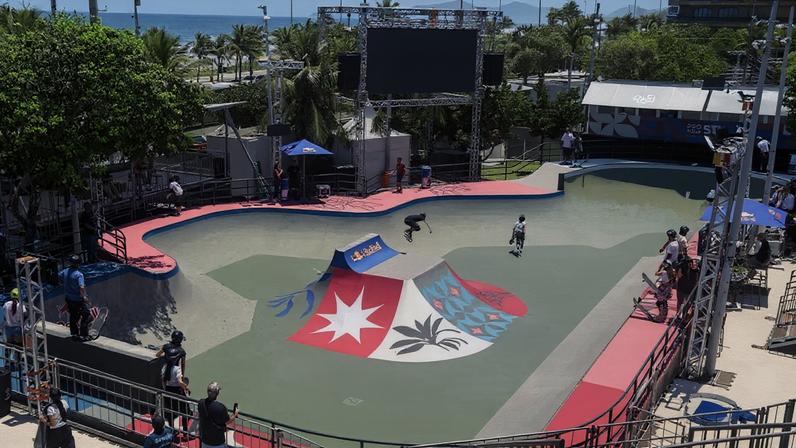 Pista de Skate Park no STU Pro Rio 2025 (Foto: Alexandre Maia/MyPhoto Press/Gazeta Press)