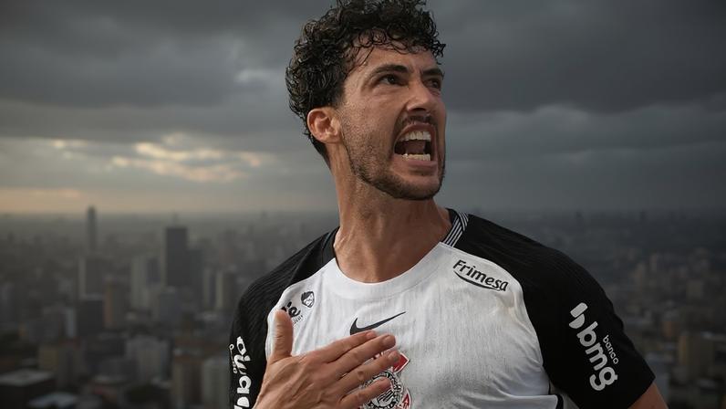 Gustavo Henrique marcou o gol de empate do Timão contra o Botafogo (Foto: Joisel Amaral/via Gazeta Press)
