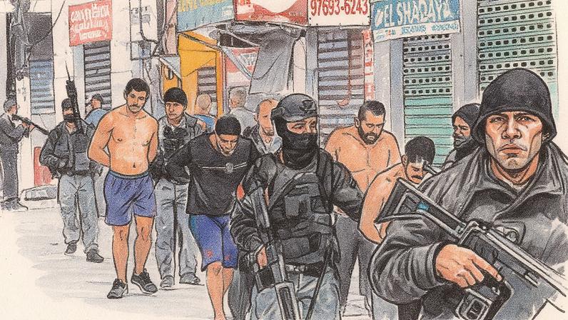 Policiais foram alvos de traficantes do Comando Vermelho durante megaoperação nos complexos da Penha e Alemão. (Foto: EFE)