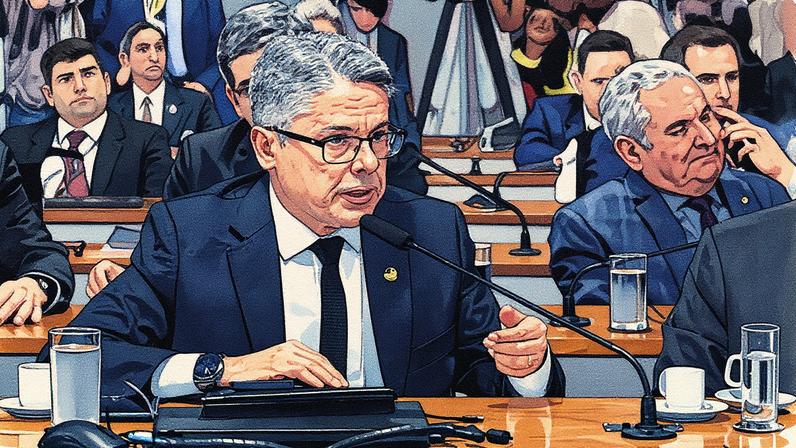 O relator da CPI do Crime Organizado, senador Alessandro Vieira (MDB-SE) convoca ministros e governadores para debater o tema - Foto: Andressa Anholete/Agência Senado