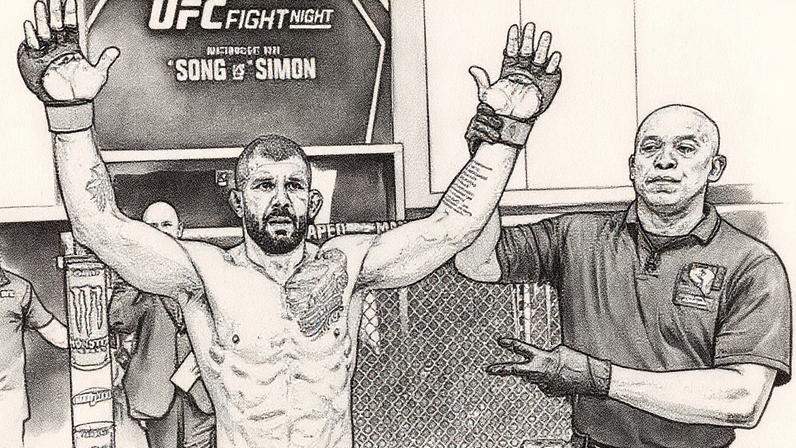 Rodolfo Vieira enfrenta Tresean Gore no UFC Vegas 108. (Foto por Mike Roach/Zuffa LLC)