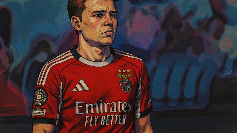 Andreas Schjelderup, extremo do Benfica (foto: Imago)