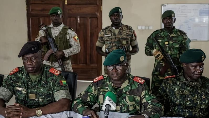 In a statement broadcast on state TV, military officers said they had formed ‘the high military command for the restoration of order’ and would rule until further notice.